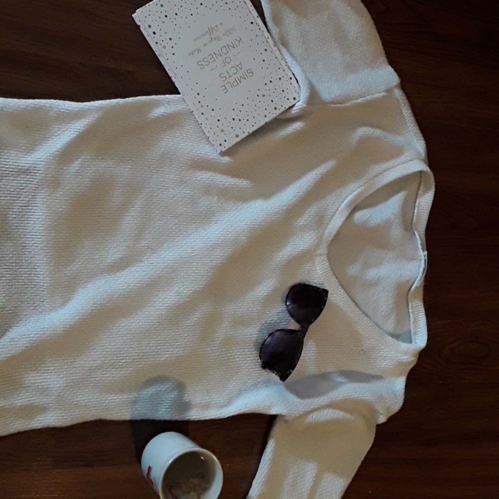 A white sweater